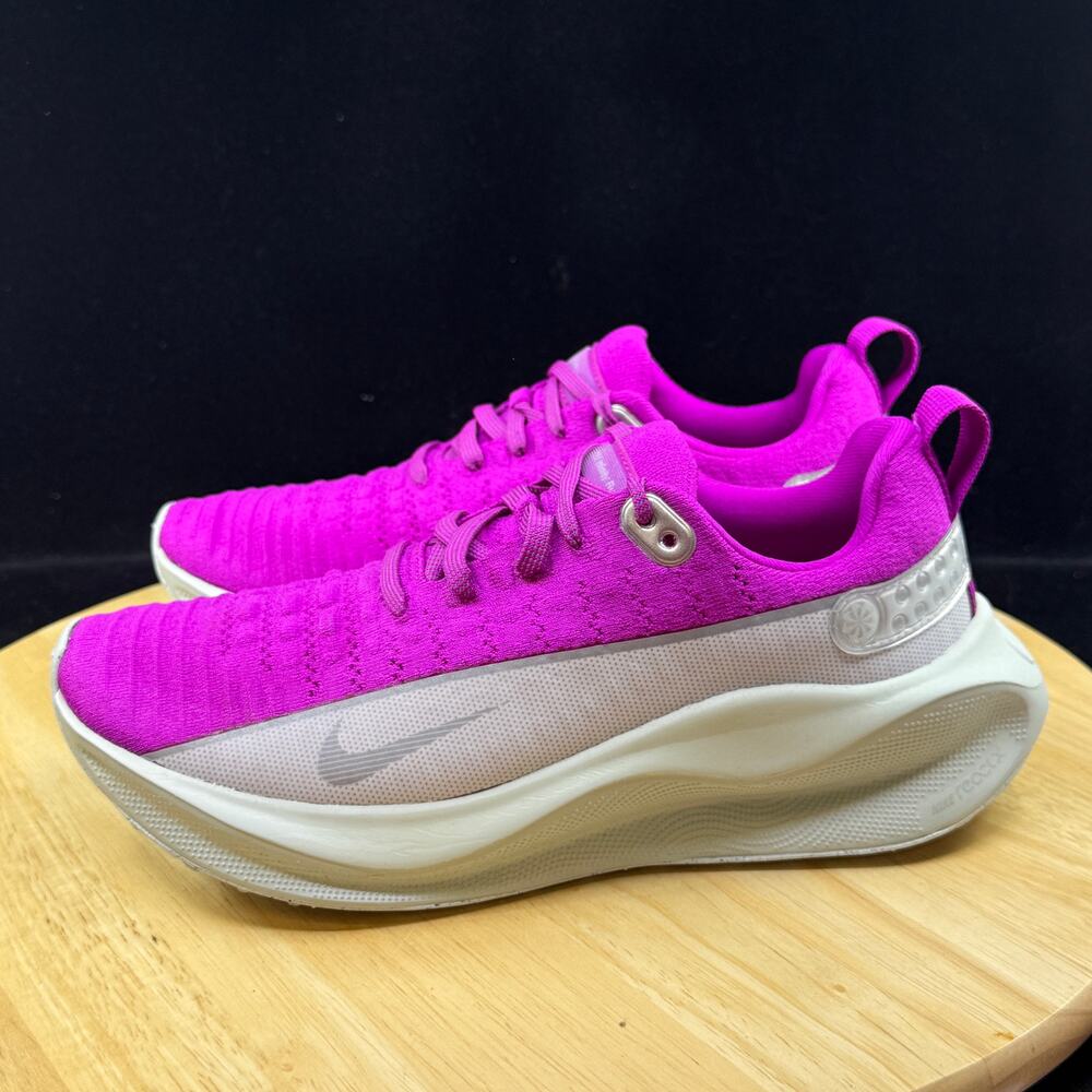 Nike ReactX Infinity Run Flyknit 4 Premium Womens Grape Silver FZ3086 Size 8 - Picture 7 of 8